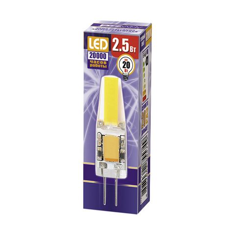 Лампа JazzWay PLED-POWER  COB G4  2.5W  5500K 12V (LED driver) купить за 164 руб. в Новосибирске