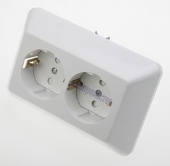 Розетка с/п 2-ая 16А е/с з/шт Прима RS16-212-B (Прима РС16-007-б) купить за 0 руб. в Новосибирске