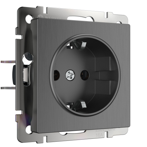 Розетка с заземлением (графит рифленый) / WL04-SKG-01-IP20 / W1171004 купить за 0 руб. в Новосибирске