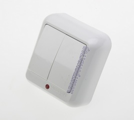 Выключатель о/п 2кл.6А с подс. Прима А56-007-б купить за 0 руб. в Новосибирске