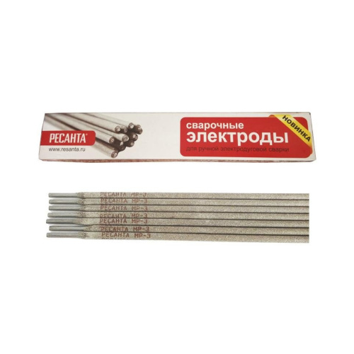 Электрод "РЕСАНТА" МР-3 Ф4,0 Пачка 3 кг 71/6/25 купить за 1 005 руб. в Новосибирске