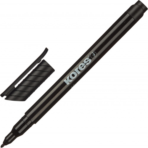 Маркер перманентный KORES черный 1 мм, 282466 купить за 101 руб. в Новосибирске