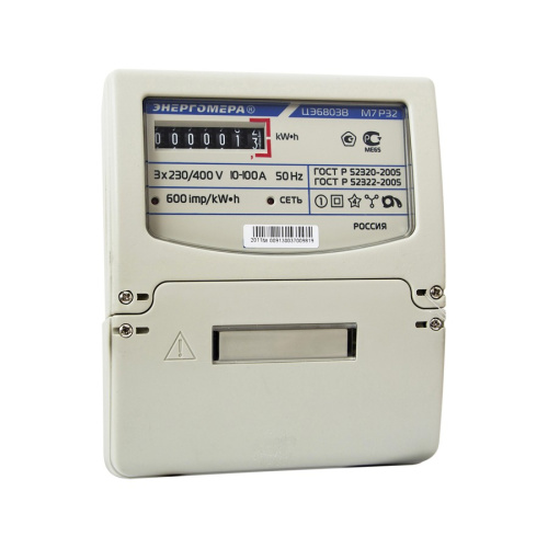 Счетчик  ЦЭ 6803В/1 1Т 10-100A/220/380В (3ф,4пр) М7 Р32 (винт/din), 117503 купить за 6 601 руб. в Новосибирске