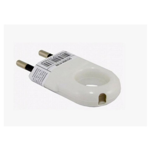 Вилка б/з белая 10А 250В (евровилка СЕЕ 7/16) с кольцом TDM SQ1806-0189 купить за 133 руб. в Новосибирске