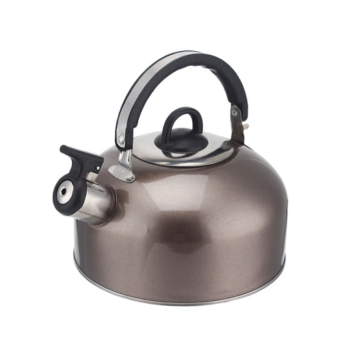 Чайник для  плит  2,5 литра из пищевой нержавеющей стали со свистком. купить за 432 руб. в Новосибирске