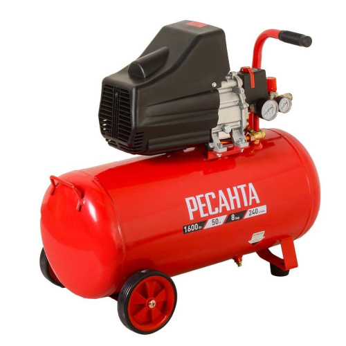 Компрессор воздушный КП-50/240М Ресанта, 50 литров, 1600 Вт, 74/7/2 купить за 15 090 руб. в Новосибирске