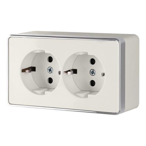 Розетка двойная с заземлением Gallant (слоновая кость), W5072103 купить за 0 руб. в Новосибирске