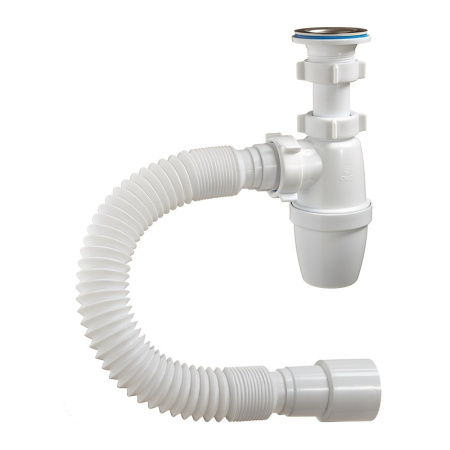 Сифон д/раковины 1 1/4"х40мм и г/трубой 40х40/50мм, решетка d=63мм ОРИО, А-3202, тов-148223 купить за 540 руб. в Новосибирске