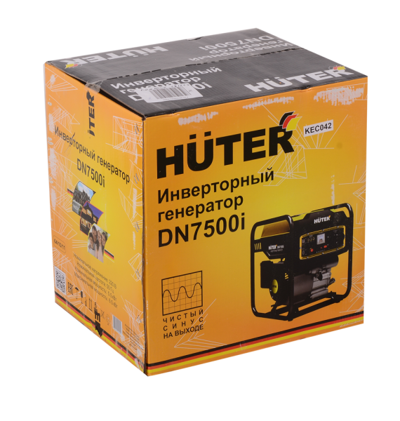 Инверторный генератор Huter DN7500i, 33,3 кг, чистый синус, 64/10/11 купить за 58&nbsp;767 руб. в Новосибирске