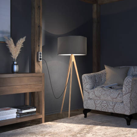 Розетка тройная с заземлением и шторками Gallant (графит рифленый) /WL15-02-05 / W5073104, WERKEL купить за 0 руб. в Новосибирске