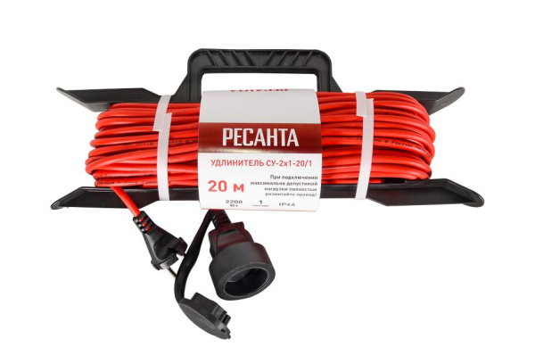 Удлинитель силовой на раме, СУ-2х1-20/1 (IP44) Ресанта, 2200Вт, 61/118/2 купить за 1 852 руб. в Новосибирске