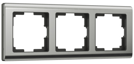 Рамка Metallic на 3 поста (глянцевый никель) / WL02-Frame-03 / W0031602, WERKEL купить за 993 руб. в Новосибирске