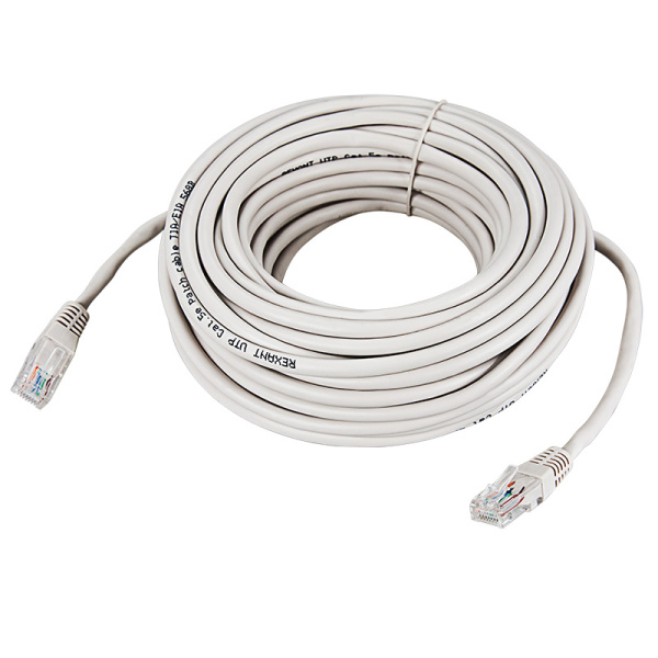 Патч-корд UTP 5e кат. литой 10М СЕРЫЙ REXANT купить за 378 руб. в Новосибирске