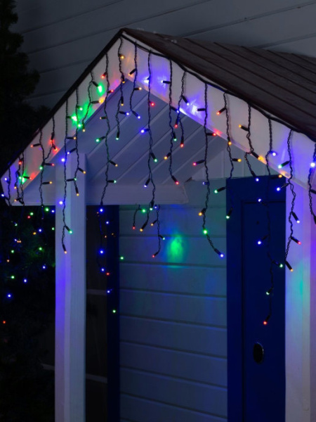 Гирлянда светодиодная уличная «Бахрома» SIC-120M,3.0*0.7м,120 ламп,мульти,IP60,черн.шн.1.5м,СОЕД,Funray, 2613 купить за 0 руб. в Новосибирске