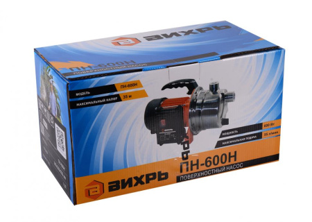 Поверхностный насос ПН-600Н Вихрь, 68/4/10 купить за 6&nbsp;590 руб. в Новосибирске