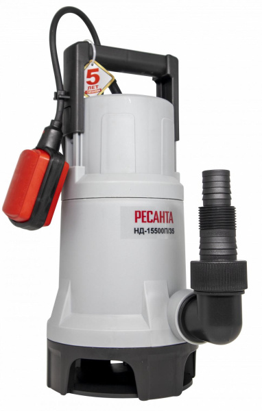 Дренажный насос НД-15500П/35 Ресанта, 77/2/6 купить за 5&nbsp;490 руб. в Новосибирске