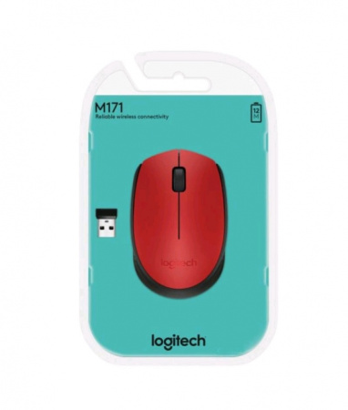 Мышь беспроводная Logitech Wireless Mouse M171 (910-004641) Red USB купить за 0 руб. в Новосибирске