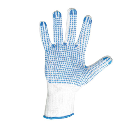 Перчатки вязаные х/б 6 ниток с ПВХ, тов-085707 купить за 40 руб. в Новосибирске