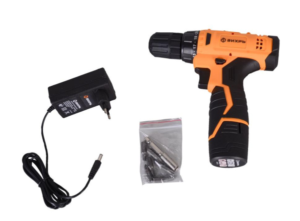 Шуруповерт аккумуляторный ДА-12Л-2 Вихрь, 30Нм, подсветка, 72/14/14 купить за 2 090 руб. в Новосибирске