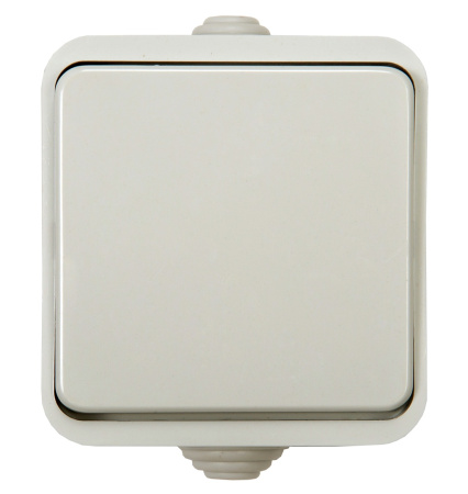 Выключатель 1кл AQUA  белый п/герм 3100  , шт купить за 204 руб. в Новосибирске