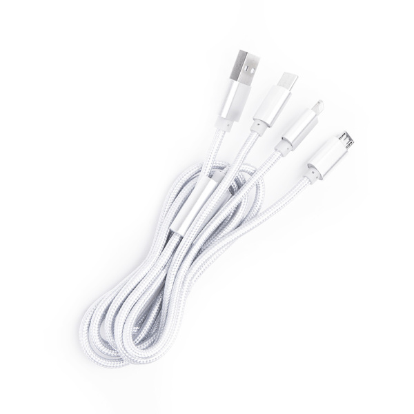 Шнур USB A 2.0-USB Type-C,USB B micro,Lightning, 1.2 м (шт/шт), серебряный, Атом (БЫСТРАЯ ЗАРЯДКА), 31037 купить за 334 руб. в Новосибирске