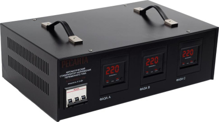 Стабилизатор трехфазный АСН-4500/3 Ресанта, 63/4/2 купить за 34&nbsp;401 руб. в Новосибирске