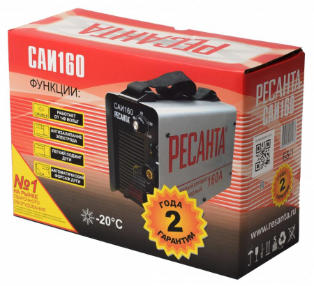 Сварочный инвертор РЕСАНТА САИ 160 купить за 6 090 руб. в Новосибирске