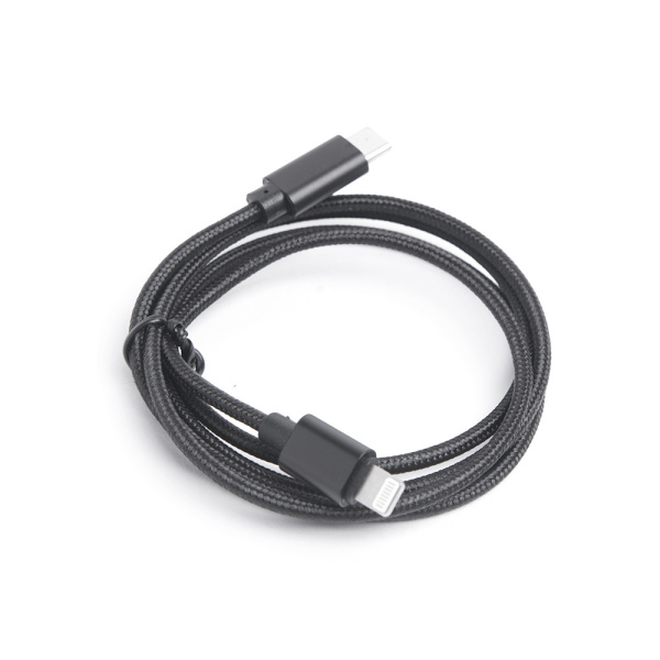 Шнур USB Type-C 3.1 - Lightning,       1 метр (шт/шт), черный, Атом, (БЫСТРАЯ ЗАРЯДКА), 31015 купить за 0 руб. в Новосибирске