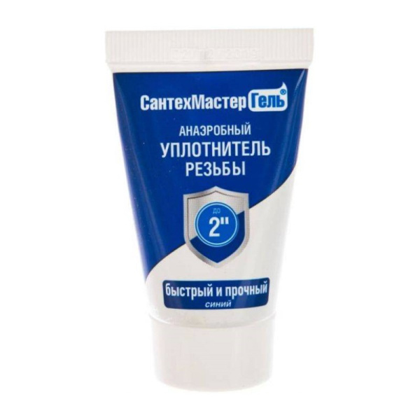 Анаэробный клей-герметик Сантехмастергель до 2" синий, 15 гр, тов-196739 купить за 382 руб. в Новосибирске