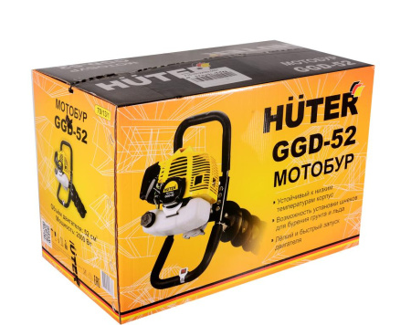 Мотобур GGD-52 "HUTER" двухтактный купить за 11&nbsp;878 руб. в Новосибирске