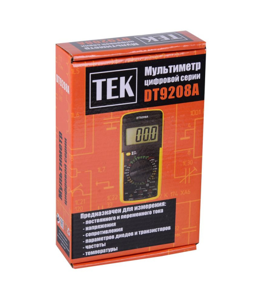 Мультиметр РЕСАНТА DT 9208A,  61/10/507 купить за 2&nbsp;075 руб. в Новосибирске
