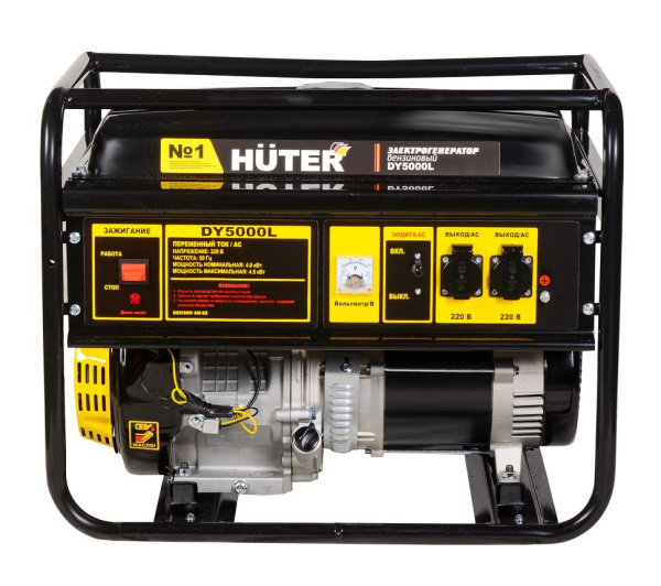 Генератор бензиновый Huter DY5000L, 64/1/5 купить за 46&nbsp;767 руб. в Новосибирске