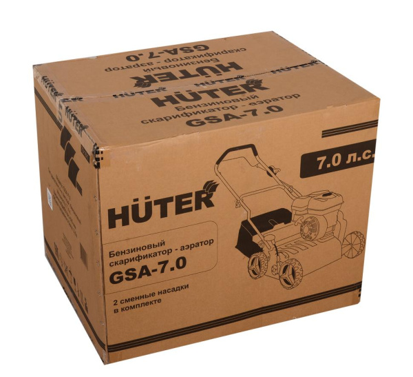Бензиновый скарификатор-аэратор GSA-7,0 Huter, шт, 70/16/1 купить за 47&nbsp;989 руб. в Новосибирске