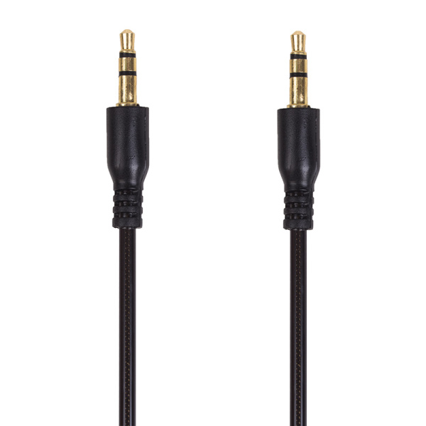 Аудиокабель AUX 3.5 мм гелевый 1 м черный REXANT купить за 212 руб. в Новосибирске