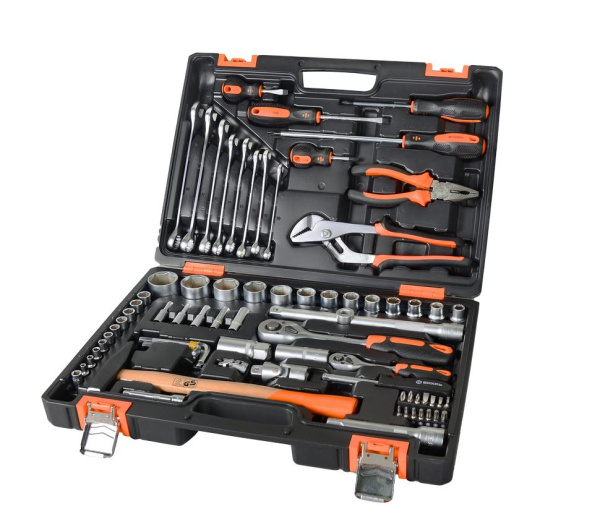 Набор инструментов, 1/2" , 1/4" , CrV, в кейсе 76 предм Вихрь, 73/6/7/4 купить за 9 590 руб. в Новосибирске