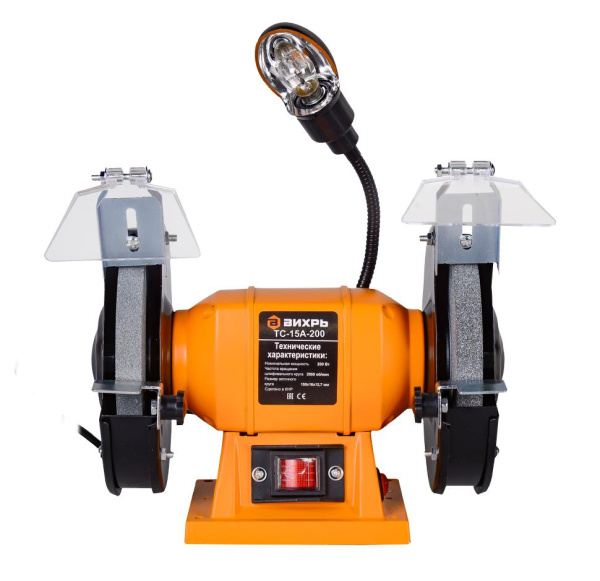 Точильный станок ТС-15А-200 Вихрь, шт, 72/7/5 купить за 2&nbsp;990 руб. в Новосибирске