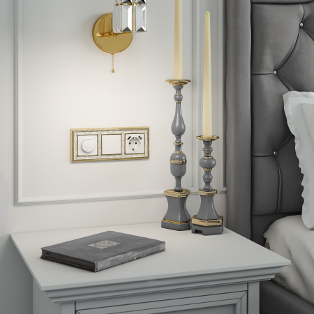 Выключатель 1-клавишный (белый) / WL01-SW-1G / W1110001, WERKEL купить за 459 руб. в Новосибирске