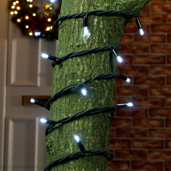 Гирлянда светодиодная уличная рисовая, SE-RICE-10100W, 10M, 100 LED, хол.бел, IP60, черн.шн.1,5м, Funray, 2635 купить за 2&nbsp;138 руб. в Новосибирске