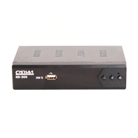 Ресивер эфирный (приставка ТВ) DVB-T2 HD HD-300, металл, дисплей DOLBY DIGITAL, чипсет Ali3821P, СИГНАЛ купить за 0 руб. в Новосибирске