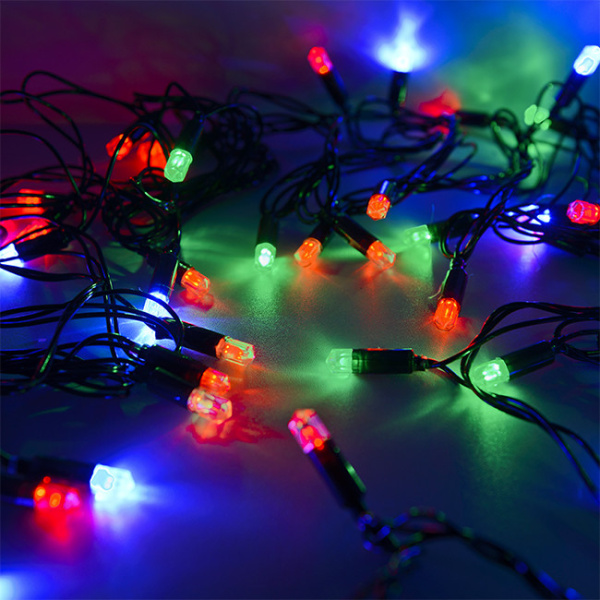 Гирлянда светодиодная "Рисовая" SE-RICE-540M, 5M, 40 LED, мультицвет, черный шнур (1319) купить за 0 руб. в Новосибирске