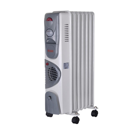 Масляный обогреватель ОМ-7НВ Ресанта, 67/3/10, с вентилятором купить за 4 390 руб. в Новосибирске