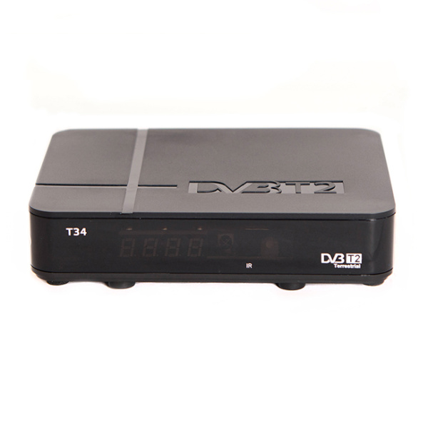 Ресивер эфирный (приставка ТВ) DVB-T2 HD, T34 пластик, дисплей купить за 0 руб. в Новосибирске