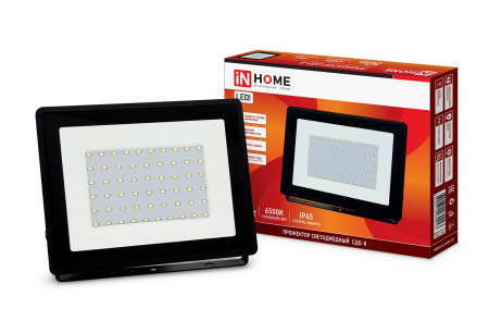 Прожектор светодиодный СДО-8  50Вт 230В 6500К 4750Лм IP65 IN HOME купить за 0 руб. в Новосибирске