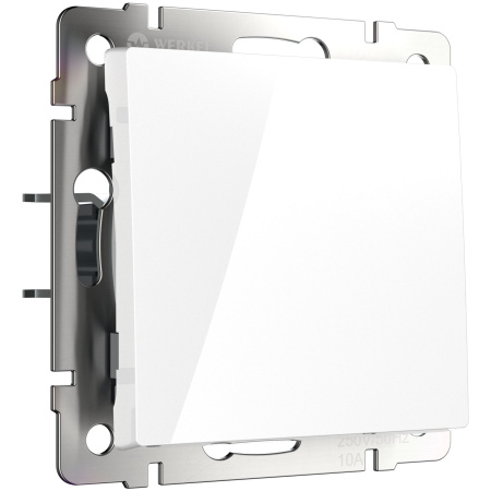 Выключатель 1-клавишный (белый) / WL01-SW-1G / W1110001, WERKEL купить за 459 руб. в Новосибирске