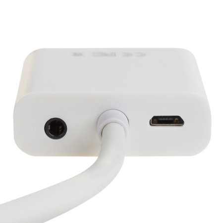 Переходник штекер HDMI - гнездо VGA, провод + шнур стерео 3,5 мм с питанием  REXANT купить за 0 руб. в Новосибирске