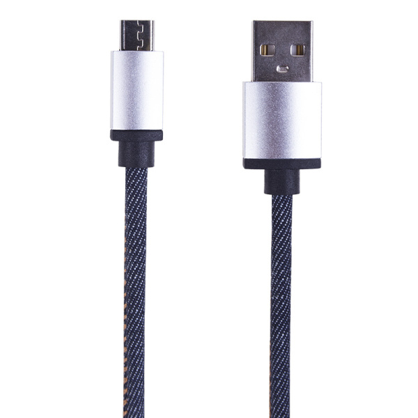 USB кабель microUSB, шнур в джинсовой оплетке REXANT купить за 461 руб. в Новосибирске