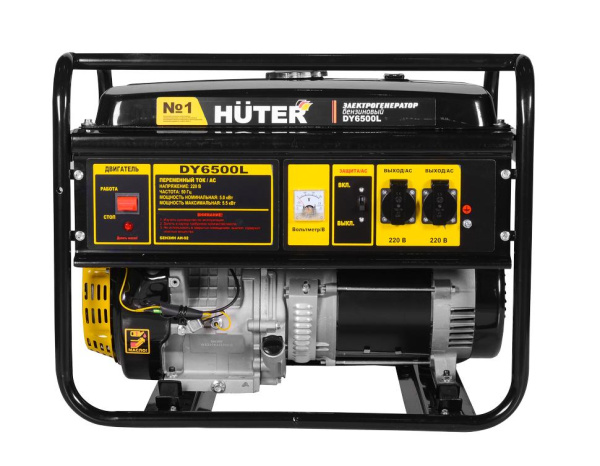 Генератор бензиновый Huter DY6500L, 64/1/6 купить за 43&nbsp;544 руб. в Новосибирске