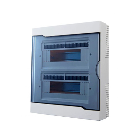 730-2000-024 NEW Бокс с прозрачной крышкой ЩРН-П-24 для наружной уст.24-х модульных устройств (10шт) купить за 1&nbsp;634 руб. в Новосибирске