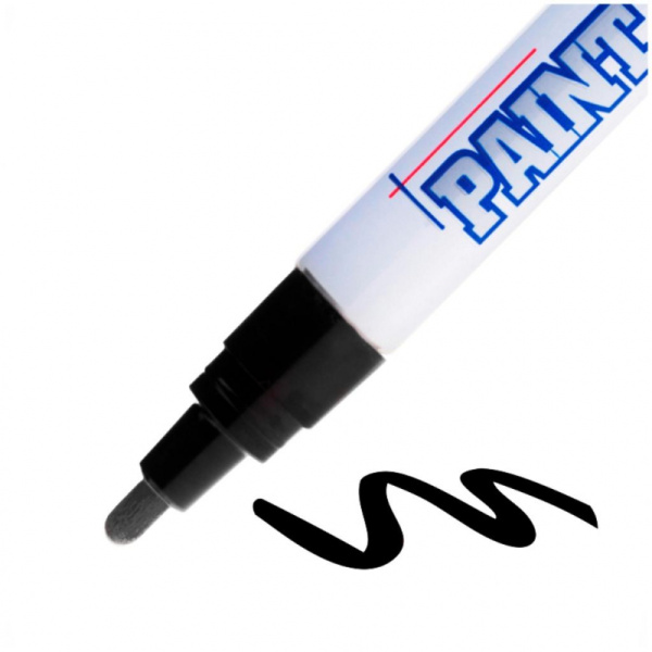 Маркер лаковый MunHwa 4 мм черный, 522460 купить за 184 руб. в Новосибирске