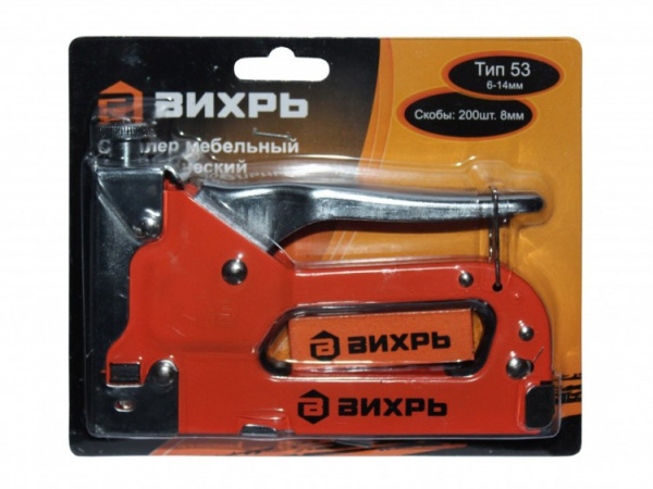 Степлер мебельный, тип скобы 53 (скобы 6-14мм) 73/9/3/1 "ВИХРЬ" купить за 780 руб. в Новосибирске